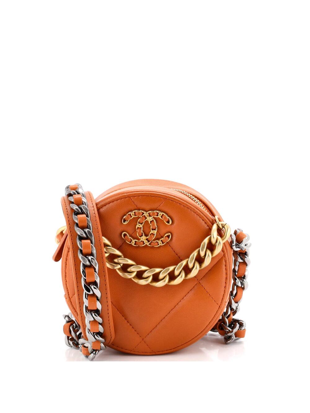Chanel 19 Round Clutch With Chain #283522C25B